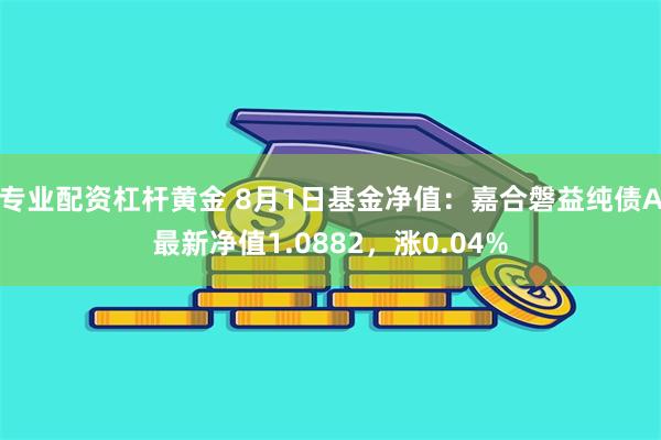 专业配资杠杆黄金 8月1日基金净值：嘉合磐益纯债A最新净值1.0882，涨0.04%